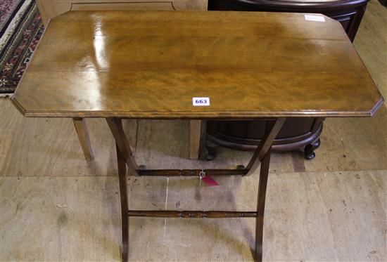 Small mahogany folding table